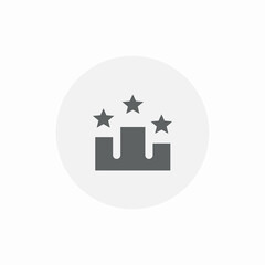 first winners scene icon sign vector