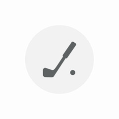 golf club sports icon sign vector
