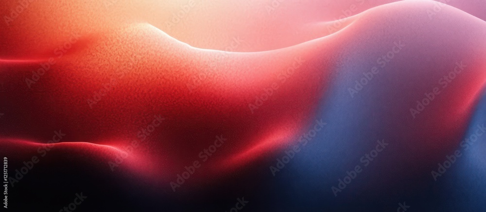 Poster abstract gradient red blue composition soft lighting seamless blending colorful background design
