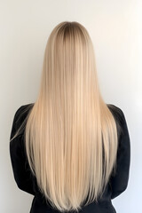 Naklejka premium woman with long hair
