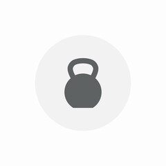 kattlebell gym icon sign vector