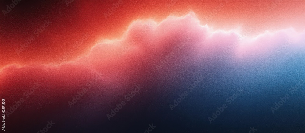 Poster abstract gradient background in red and blue smooth color field design for posters headers and banne