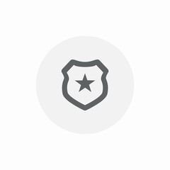 police department icon sign vector