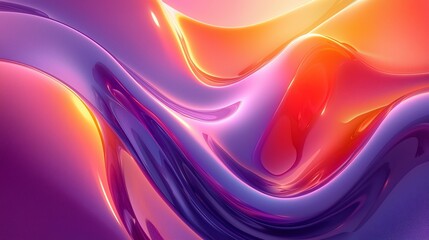Fototapeta premium Abstract fluid forms in vibrant colors