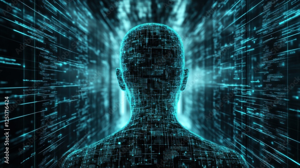 Poster artificial intelligence (ai) is used by businessmen in document management systems, online documenta