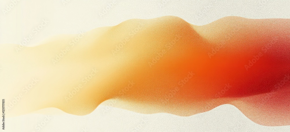 Poster gradient background from cream to warm orange with grainy noise texture abstract design for posters 