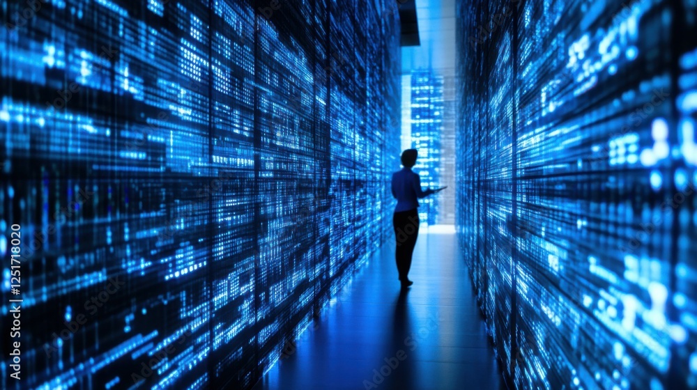 Poster tech and data processing on a global scale picture