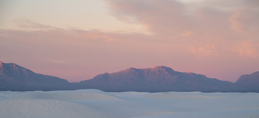 White sands at sunset