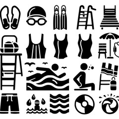 swimming Icon Set