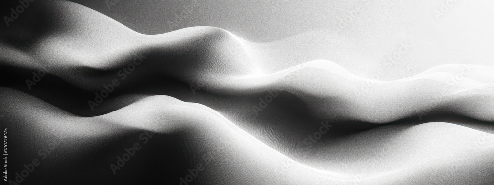 Leinwandbilder abstract black white minimalist background grunge noise texture smooth gradient soft shadow design