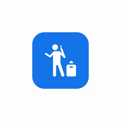baggage claim icon sign vector
