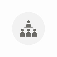 corporate organization icon sign vector