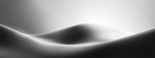 Abstract Monochrome Landscape Smooth Gradient Soft Curves High Contrast Minimalism Tranquility