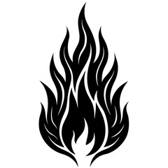 flame Black fire vector