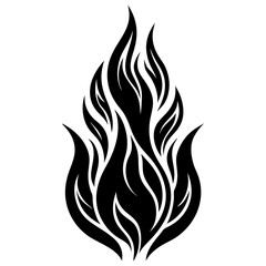 flame Black fire vector