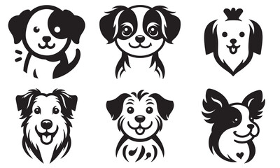 Fototapeta premium Pet Silhouettes Vector Set