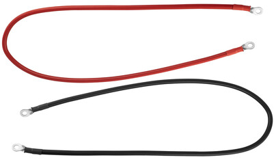 Obraz premium Power cable with terminals for battery connection