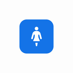 wc female icon sign vector