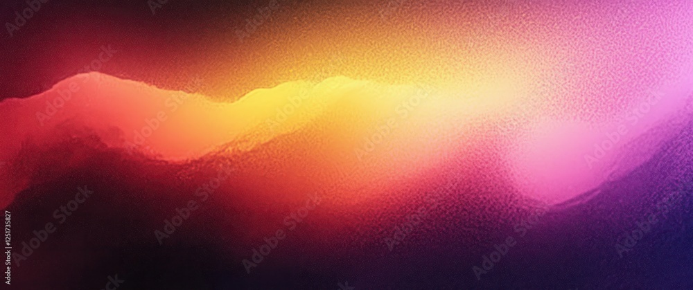 Poster vibrant gradient abstract background magenta pink yellow purple glowing design smooth transition noi