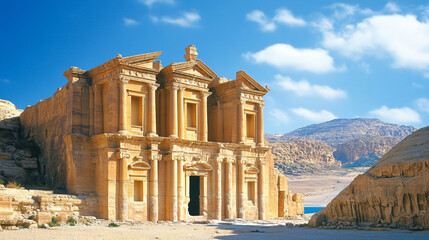The Jordan A country with ancient ruins, stunning desert landscapes, and the Dead Sea