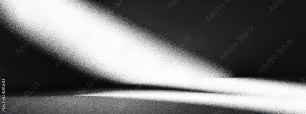 Poster abstract black and white composition gradients soft shadows minimalism design