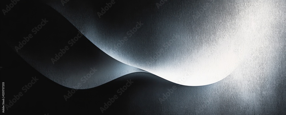 Poster minimalist abstract composition soft black to white gradient texture dynamic background