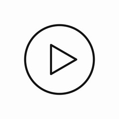 Play icon vector sign