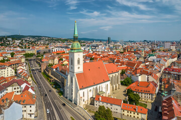Obraz premium Bratislava cityscape in summer, Slovakia.