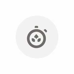 nature stopwatch icon sign vector