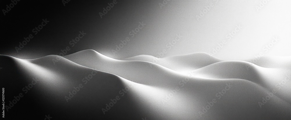 Poster Black and White Gradient Abstract Texture Smooth Background Design Dynamic Monochrome Noise Grunge Poster Cover