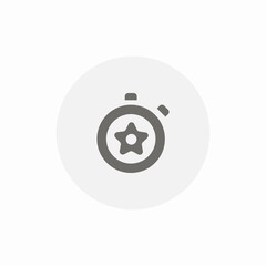 star timer icon sign vector