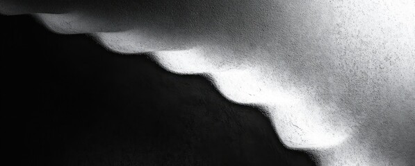 Fototapeta premium Abstract Monochrome Background with Grainy Texture Gradient Noise for Wallpaper Poster Banner Header Design Copy Space