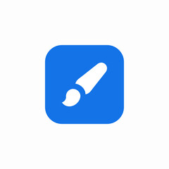 app brush icon sign vector