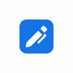 app pen icon sign vector