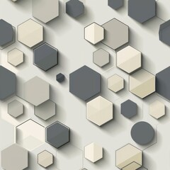 Geometric Abstract Shapes in Neutral Tones