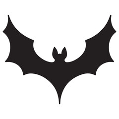 Simple bat silhouette vector animal illustration halloween design