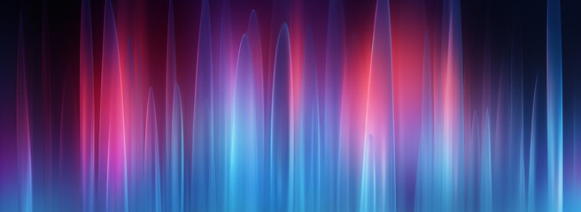 Abstract Background with Vertical Light Streaks in Blue Pink and Red Hues