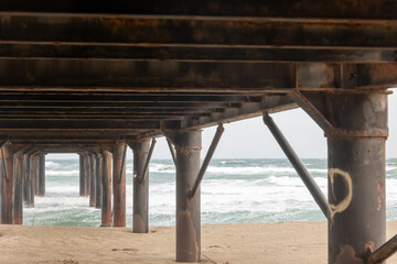 wooden bridge over the sea