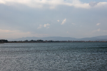 clouds over the river