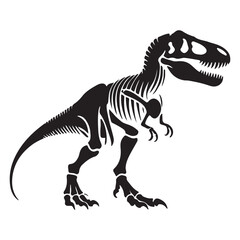 Tyrannosaurus Rex Skeleton Illustration Image Dinosaur Fossil Graphics © Creative Image  