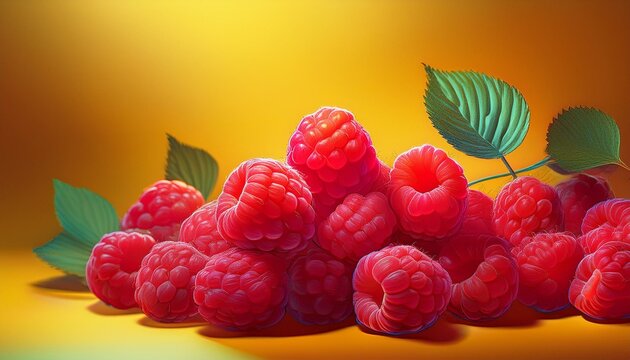 Frische Himbeeren