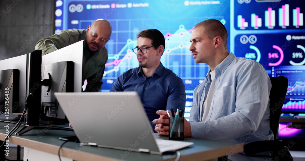 Poster data center analyst monitoring kpi dashboard