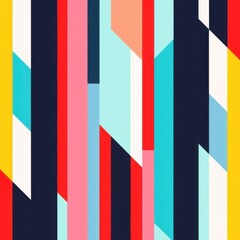 Colorful Abstract Stripes in Bold Vertical Arrangement