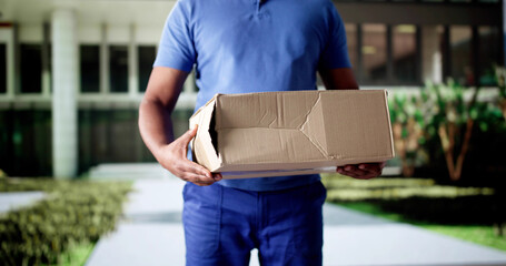 Fragile Package Delivery Disaster: Mailman's Mistake Destroys Shipment