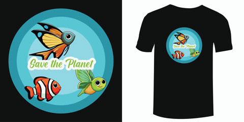 Save the Planet T-shirt design