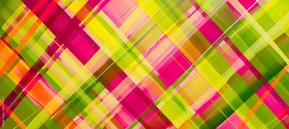 Poster modern geometric backdrop featuring neon pink and green diagonal stripes with a bold and dynamic pat