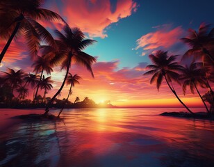 Sonnenuntergang am Strand