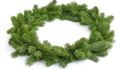 Christmas background with pine branches