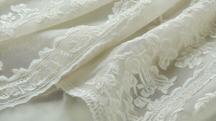 Obraz premium Delicate Lace Fabric Texture