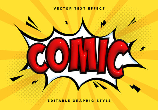 Comic Burst Text Effect